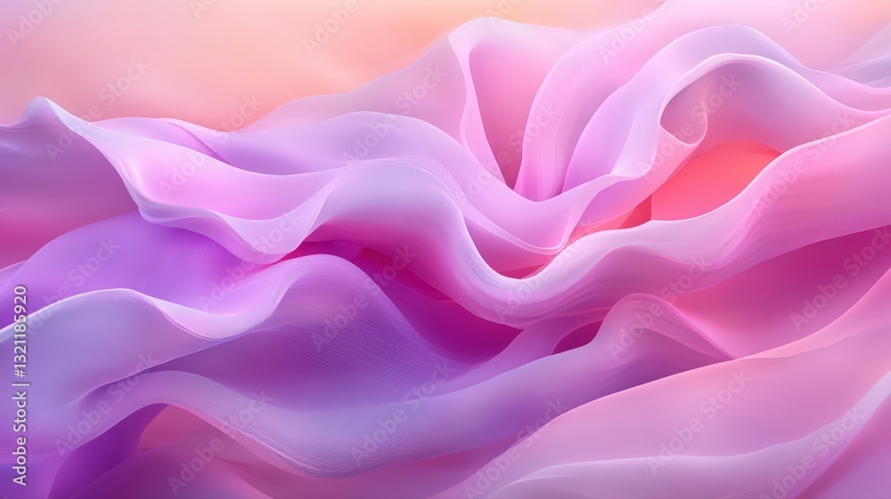 Obraz premium Pink and Purple Abstract Fabric Texture with Soft Lighting