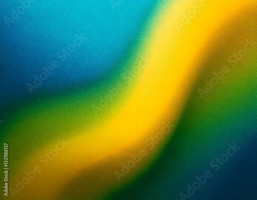Fond abstrait – Forme en dégradé granuleux jaune, bleu et vert