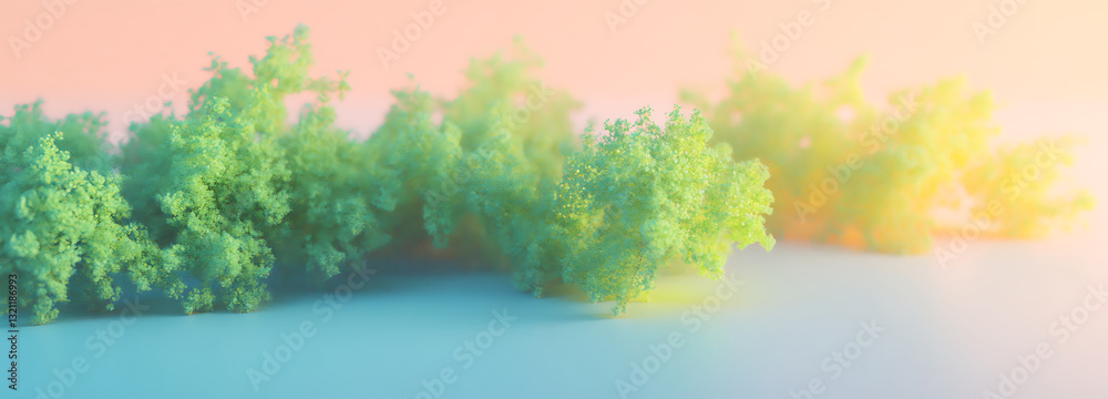 Fototapeta premium Color Abstract Creative Tree Illustration Style