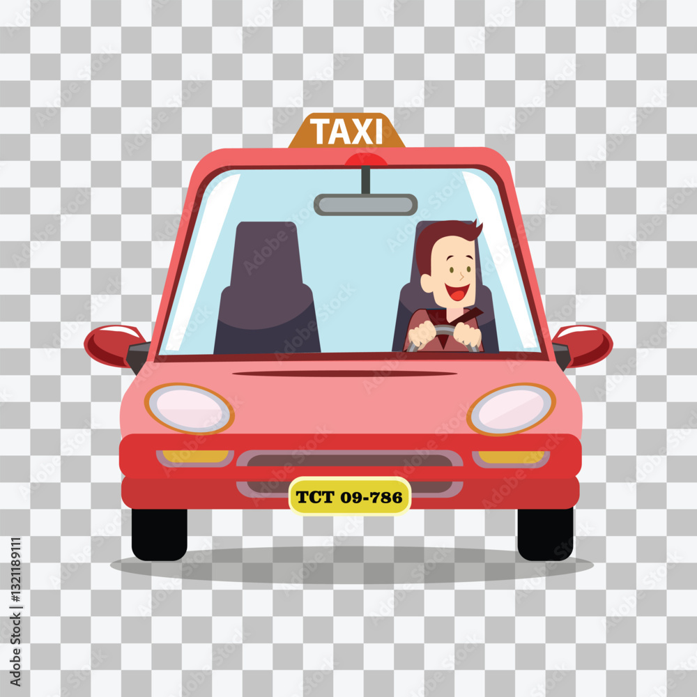 car taxi vector design png on transparen background car taxi vector design png on transparen background
