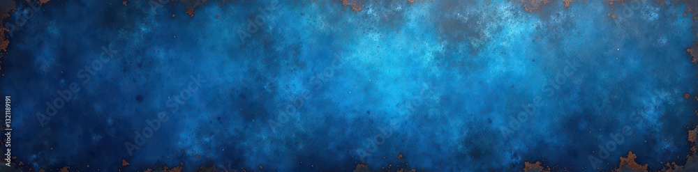 Obraz premium Abstract blue metallic backdrop, oxidized steel tones, photography, modern
