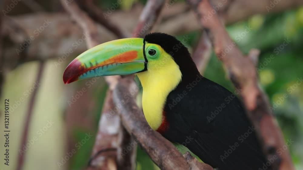 Fischertukan in der Wildnis – Farbenfroher Vogel im tropischen Regenwald Fischertukan in der Wildnis – Farbenfroher Vogel im tropischen Regenwald