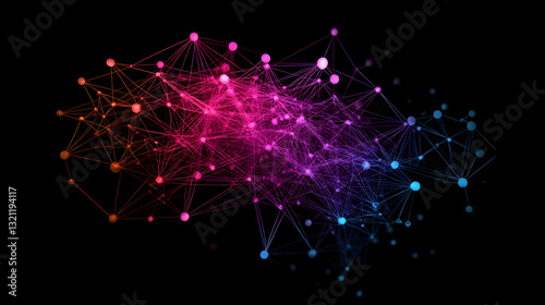 Network Nodes Visualize Complex Data Connections Globally