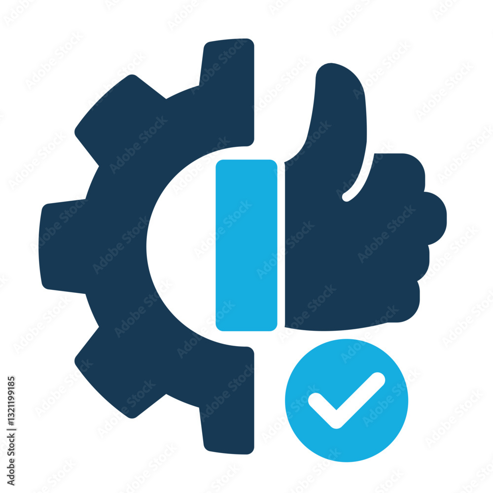 Fototapeta premium Reliability Icon - Duo Tone Style - Business Value Themes