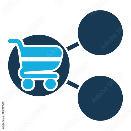 Market Share Icon - Duo Tone Style - Business Value Themes