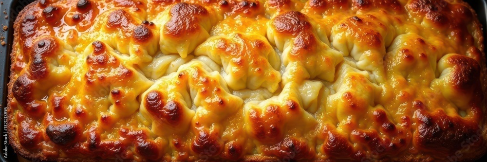 Baked-on grease, mottled brown, sticky residue, aged, mark Baked-on grease, mottled brown, sticky residue, aged, mark