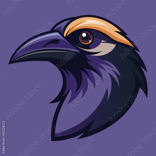 Ravana Head Mascot Logo Fierce Vector Design