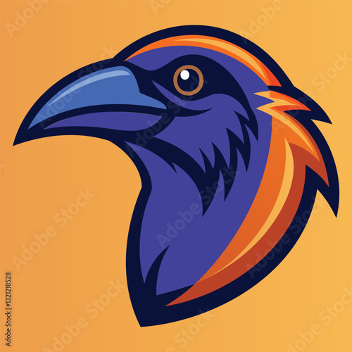 Ravana Head Mascot Logo Fierce Vector Design