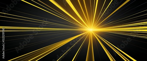 yellow diagonal streaks light rays on black dark background motion and energy concept modern and futuristic digital abstract artwork background