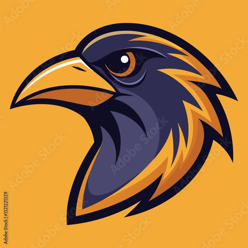 Ravana Head Mascot Logo Fierce Vector Design