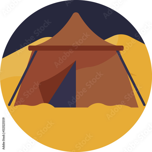 A traditional cone-shaped tent used by Native American tribes.