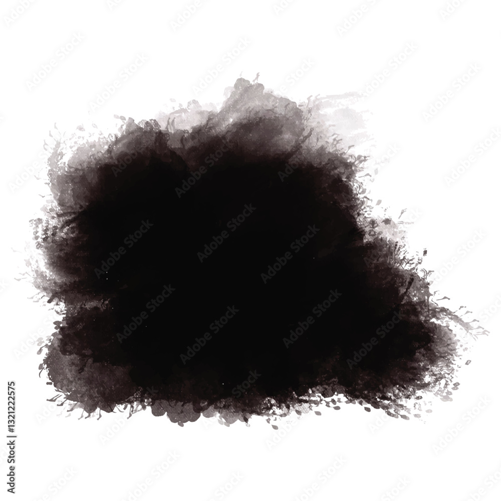 Modern black brush stroke design Modern black brush stroke design