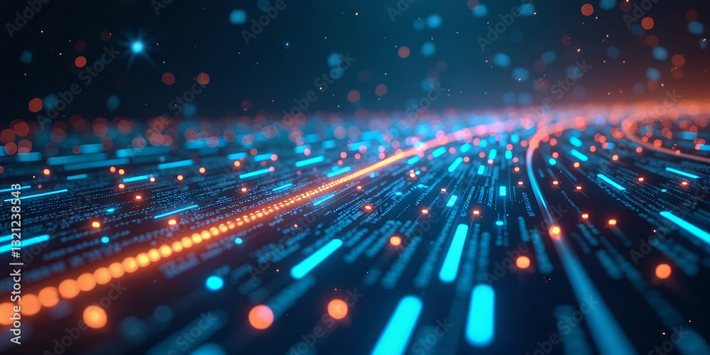 Obraz premium abstract blue lights