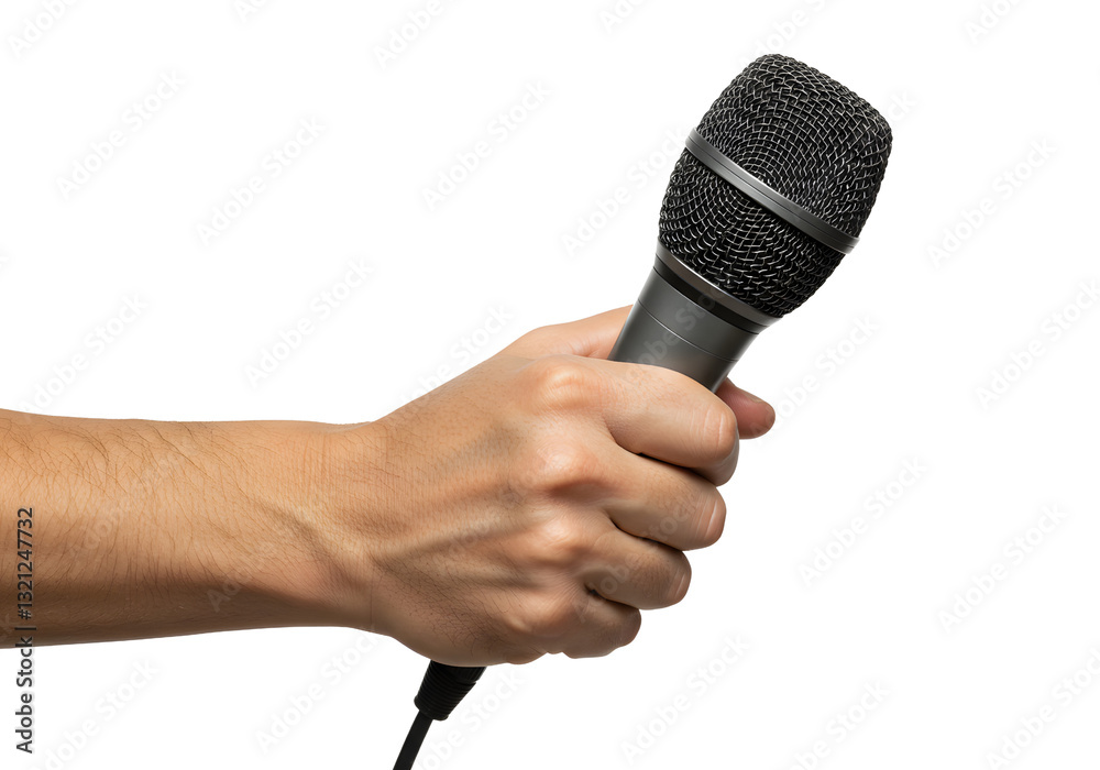 custom made wallpaper toronto digitalHand Holding Microphone for Speech or Performance on Transparent Background