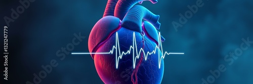 Heart Health Monitoring – Cardiac Care, Medical Imaging, ECG Analysis, Heartbeat Tracking, Cardiovascular Diagnosis photo