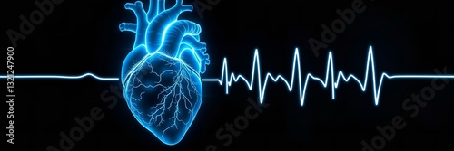 Heart Health Monitoring – Cardiac Care, Medical Imaging, ECG Analysis, Heartbeat Tracking, Cardiovascular Diagnosis photo