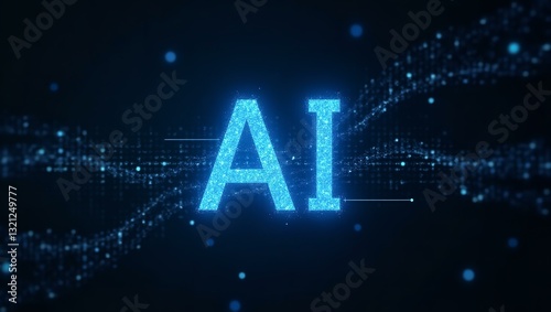 AI Innovation & Future Technology – Machine Learning, Data Processing, Digital Security, Smart Automation, Neural Networks | High Resolution 300 DPI image photo