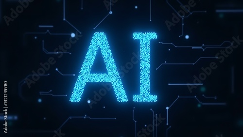 AI Innovation & Future Technology – Machine Learning, Data Processing, Digital Security, Smart Automation, Neural Networks | High Resolution 300 DPI image photo