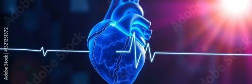 Heart Health Monitoring – Cardiac Care, Medical Imaging, ECG Analysis, Heartbeat Tracking, Cardiovascular Diagnosis photo