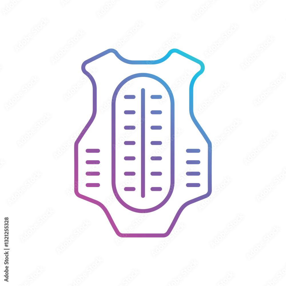 Back Protect Vector icon Back Protect Vector icon