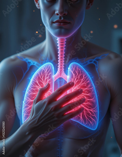 Breathless – Stunning Respiratory Distress Illustrations for Medical and Wellness Concepts