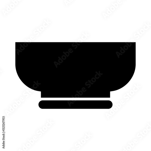Bowl icon. Tableware vector icon
