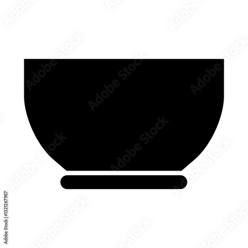 Soup bowl icon. Tableware vector icon