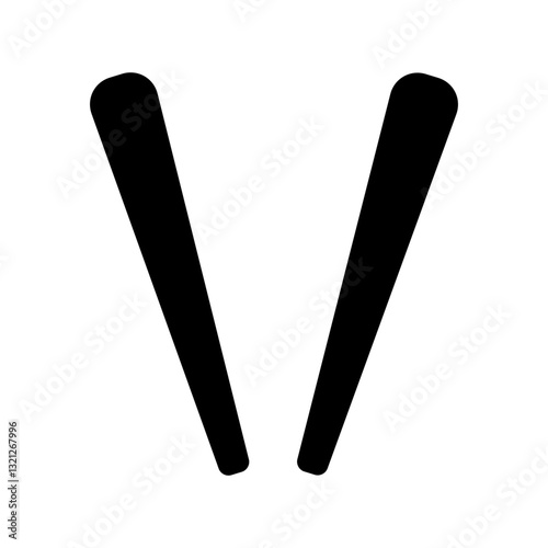Chopstick icon. Tableware vector icon