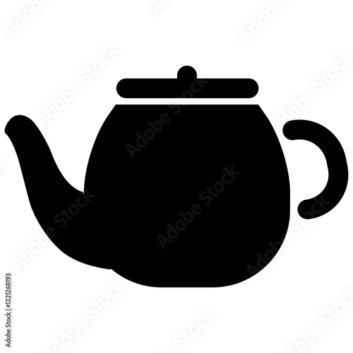 Teapot icon. Tableware vector icon