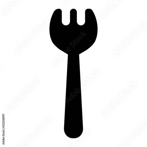 Spoon fork icon. Tableware vector icon