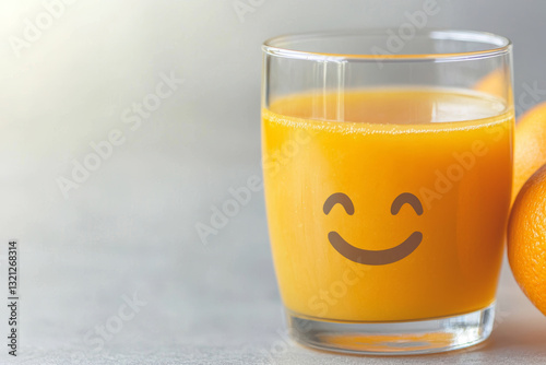 Freshly squeezed orange juice makes me happy and heathy
