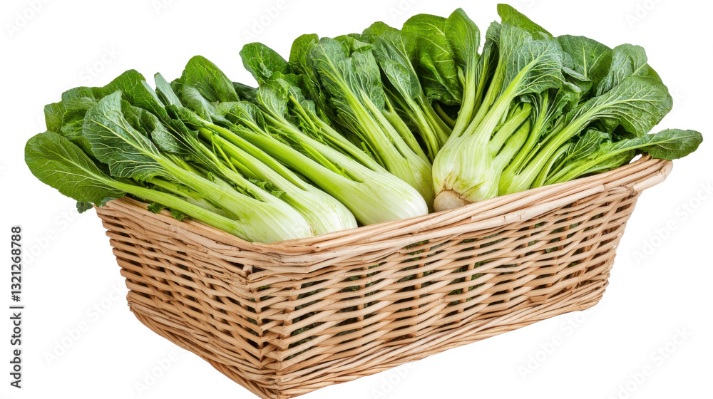 Wicker basket overflowing with an assortment of fresh vibrant green leafy vegetables and greens straight from the farm or local market Healthy nutritious and perfect for a salad cooking Wicker basket overflowing with an assortment of fresh vibrant green leafy vegetables and greens straight from the farm or local market Healthy nutritious and perfect for a salad cooking