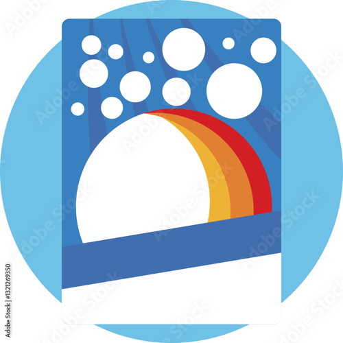 Icon representing powdered detergent for washing clothes.