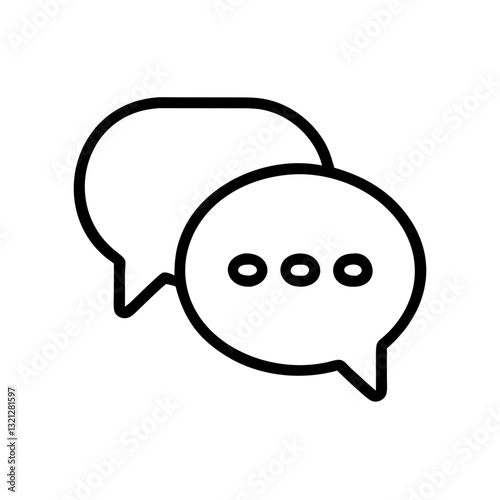 Chat Bubbles Illustrating Communication and Dialogue  