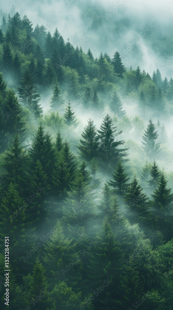 Misty Mountain Forest Vista Misty Mountain Forest Vista