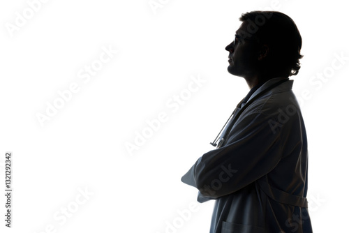 Silhouette of a doctor