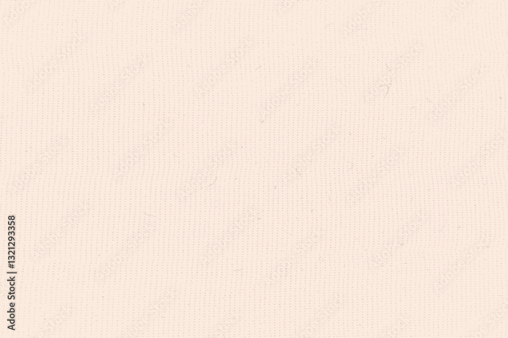 Textured craft fabric. Mulberry washi. Natural peach beige fiber background. Recycled rice paper print. Vector nude colors surface. Vintage cream backdrop.
