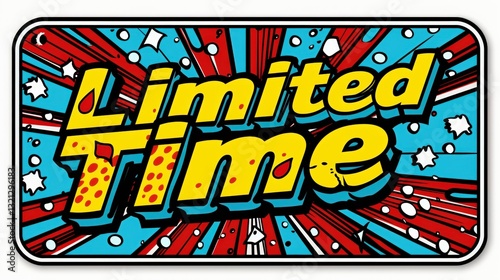 Limited Time Offer Comic Book Style Graphic Design