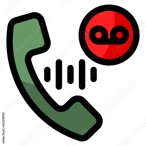 Call Recording Icon For Design Element