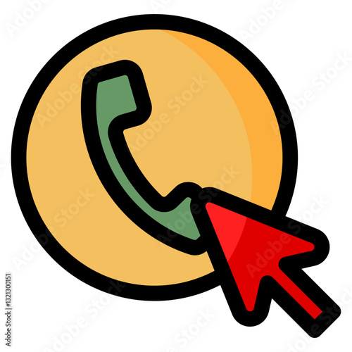 Click To Call Icon For Design Element