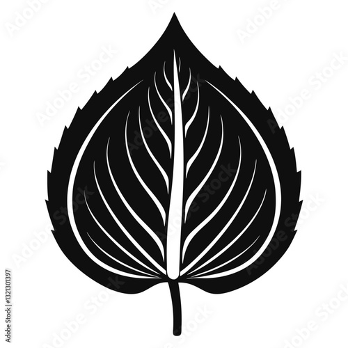 world famous decorative leaves vector illustration