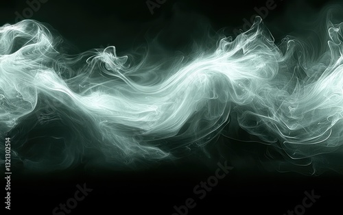 Wallpaper Mural Abstract ethereal smoke swirls Torontodigital.ca