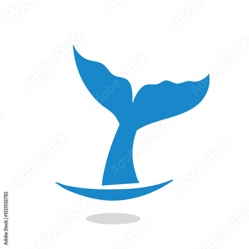 fish tale vector icon
