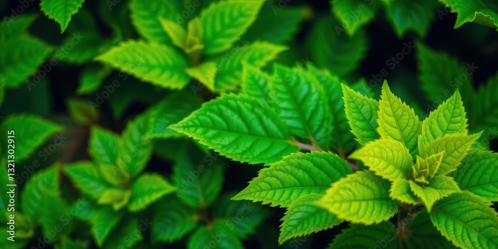 Vibrant green leaves, intricate details, sharp focus, summer, environment Vibrant green leaves, intricate details, sharp focus, summer, environment
