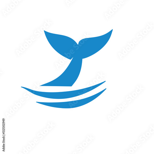 fish tale vector icon
