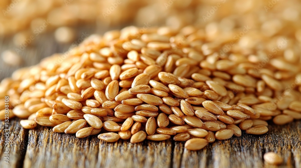 Obraz premium Pile of toasted sesame seeds