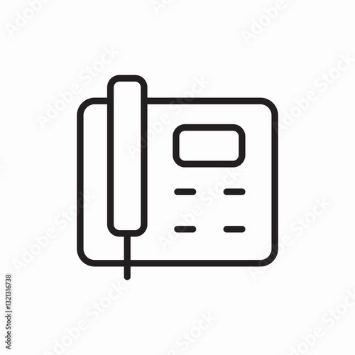 home phone icon vector sign