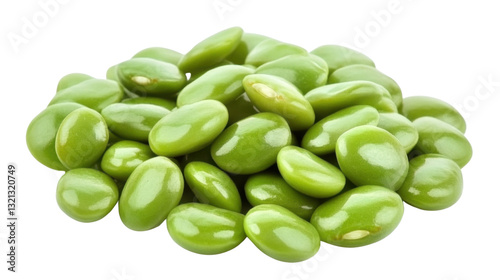 Wallpaper Mural pile of raw green beans isolated on white background Torontodigital.ca