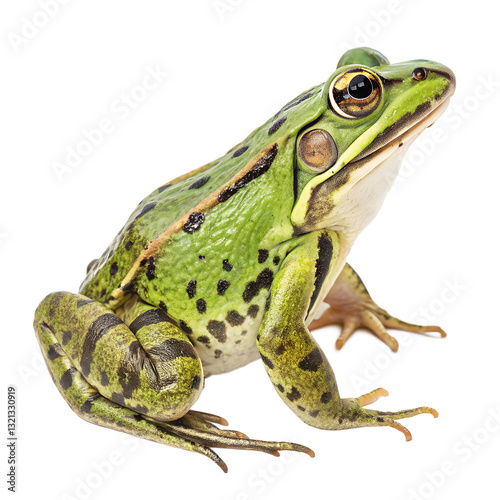frog on white