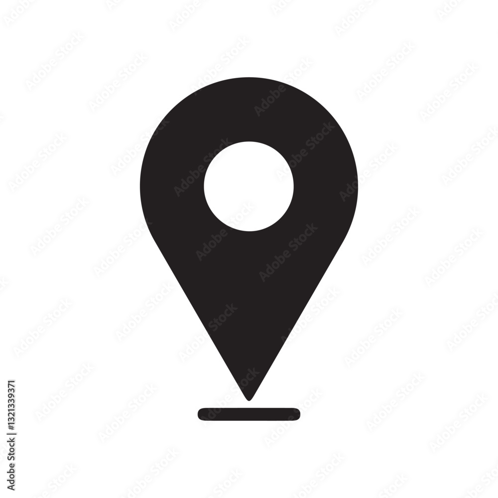 Location or map pin icon symbol. flat vector illustration Eps 10 Location or map pin icon symbol. flat vector illustration Eps 10